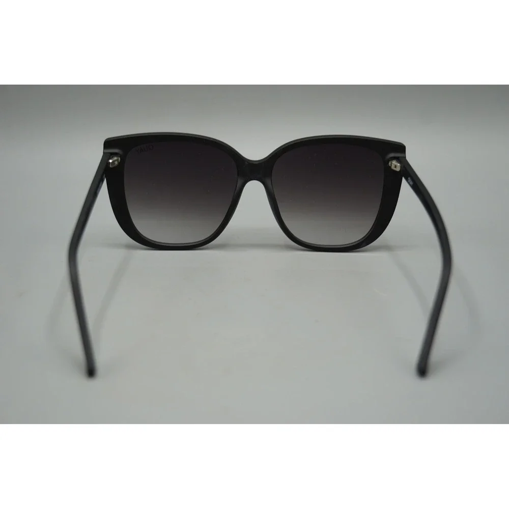 Quay Australia Ever After Sunglasses Matte Black Smoke Gradient Lens Square